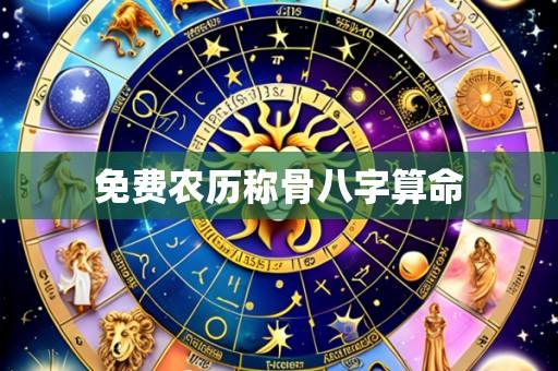 免费农历称骨八字算命