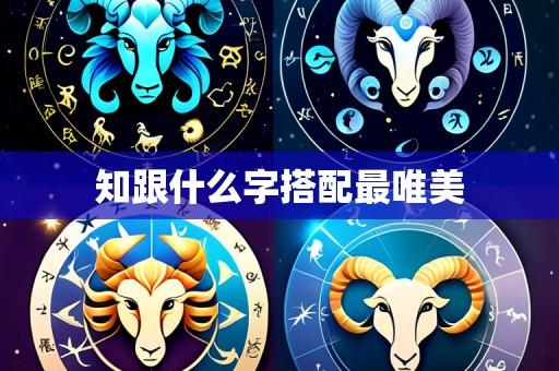 知跟什么字搭配最唯美