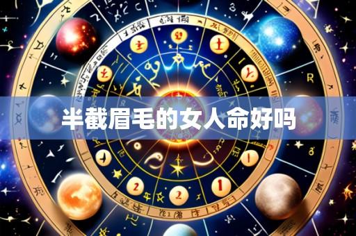 半截眉毛的女人命好吗