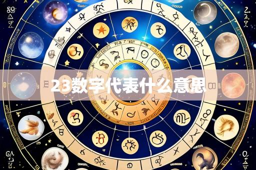 23数字代表什么意思