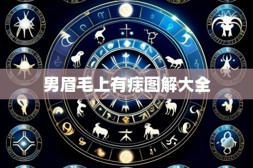 男眉毛上有痣图解大全