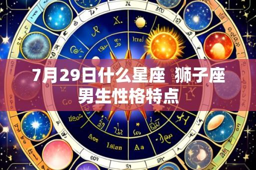 7月29日什么星座 狮子座男生性格特点