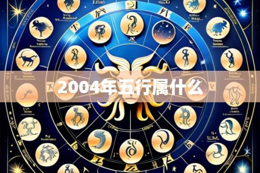 2004年五行属什么