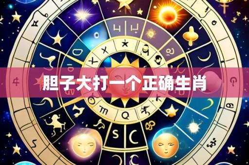胆子大打一个正确生肖