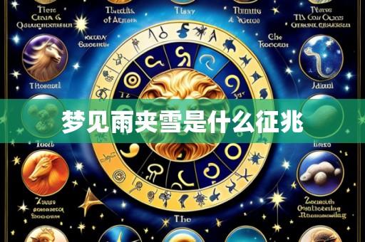 梦见雨夹雪是什么征兆