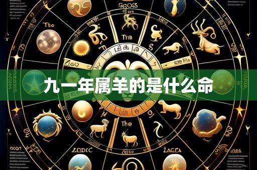 九一年属羊的是什么命