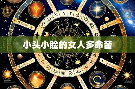 小头小脸的女人多命苦