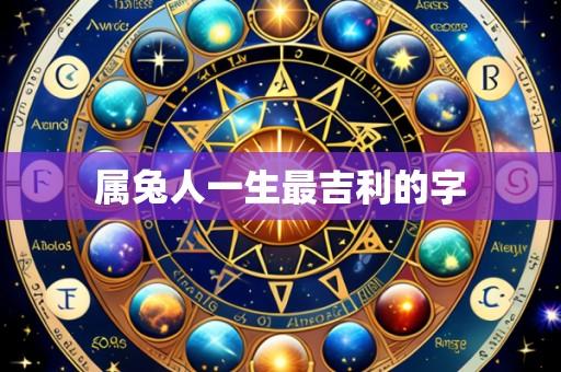 属兔人一生最吉利的字