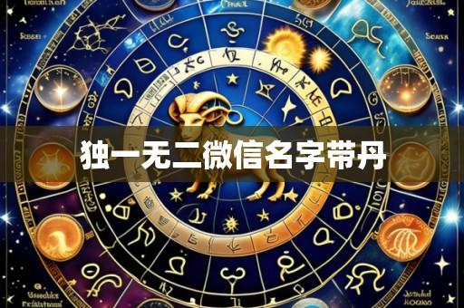 独一无二微信名字带丹