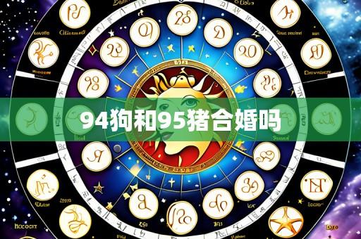 94狗和95猪合婚吗
