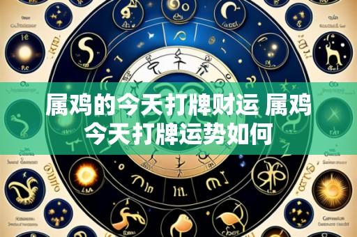属鸡的今天打牌财运 属鸡今天打牌运势如何