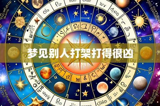 梦见别人打架打得很凶