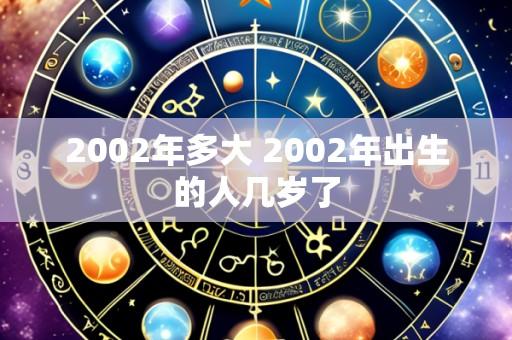 2002年多大 2002年出生的人几岁了