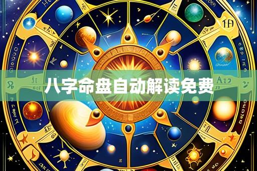 八字命盘自动解读免费