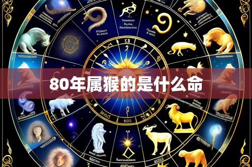 80年属猴的是什么命