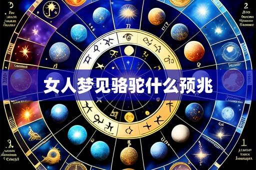 女人梦见骆驼什么预兆