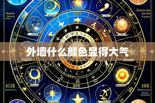 外墙什么颜色显得大气