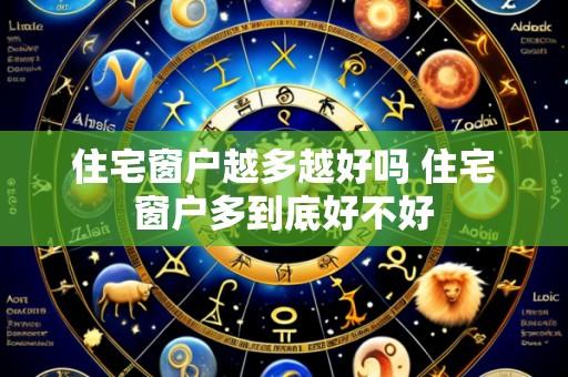 住宅窗户越多越好吗 住宅窗户多到底好不好