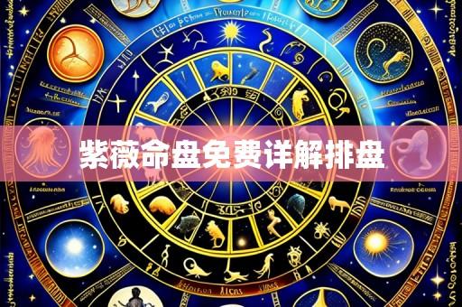 紫薇命盘免费详解排盘