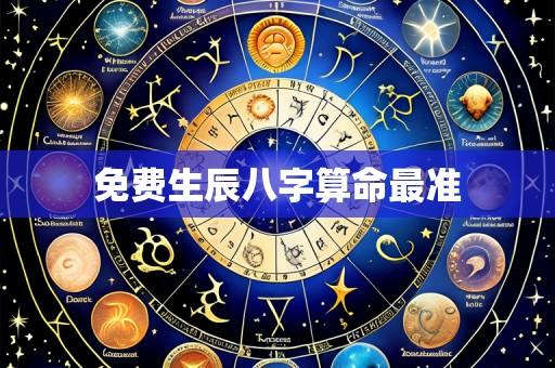 免费生辰八字算命最准