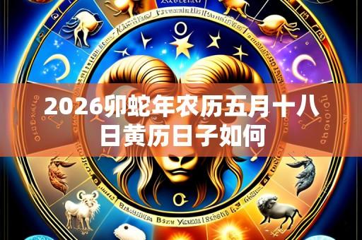 2026卯蛇年农历五月十八日黄历日子如何