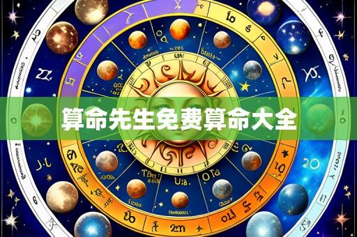 算命先生免费算命大全