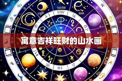 寓意吉祥旺财的山水画