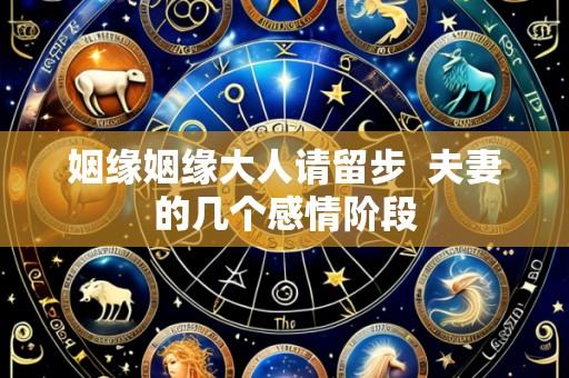 姻缘姻缘大人请留步  夫妻的几个感情阶段