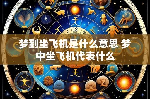 梦到坐飞机是什么意思 梦中坐飞机代表什么