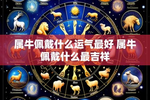 属牛佩戴什么运气最好 属牛佩戴什么最吉祥