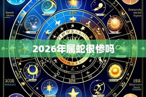 2026年属蛇很惨吗