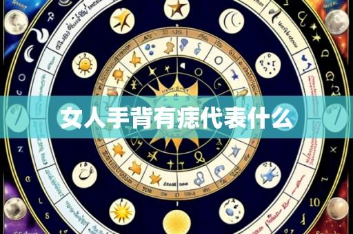 女人手背有痣代表什么
