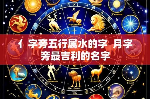 亻字旁五行属水的字 月字旁最吉利的名字