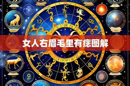 女人右眉毛里有痣图解