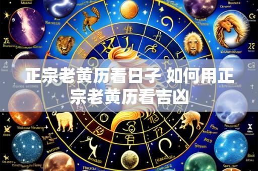 正宗老黄历看日子 如何用正宗老黄历看吉凶
