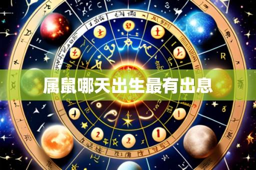 属鼠哪天出生最有出息
