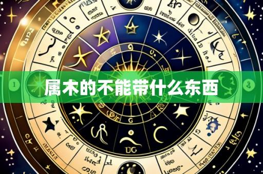 属木的不能带什么东西