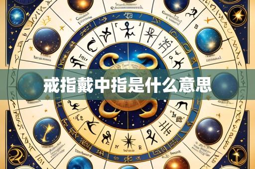 戒指戴中指是什么意思