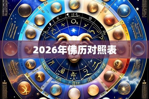 2026年佛历对照表