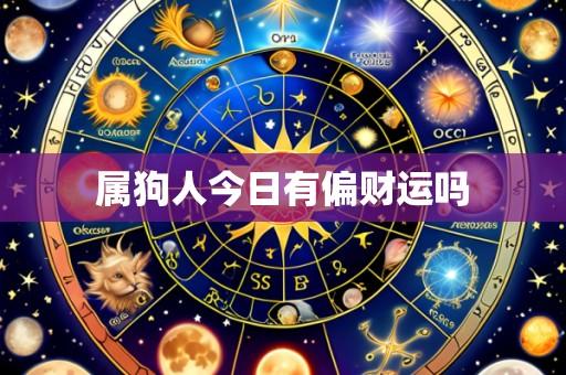 属狗人今日有偏财运吗