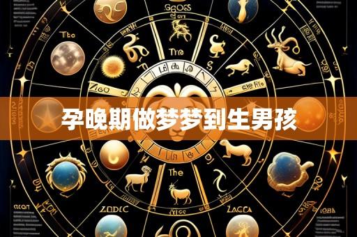 孕晚期做梦梦到生男孩