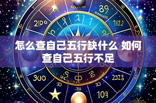 怎么查自己五行缺什么 如何查自己五行不足
