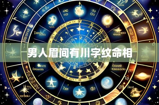 男人眉间有川字纹命相
