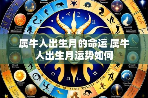 属牛人出生月的命运 属牛人出生月运势如何