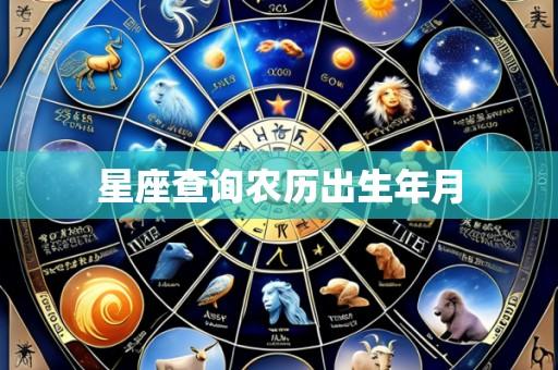 星座查询农历出生年月
