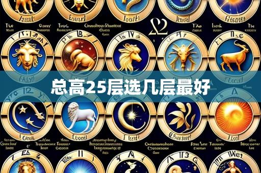 总高25层选几层最好