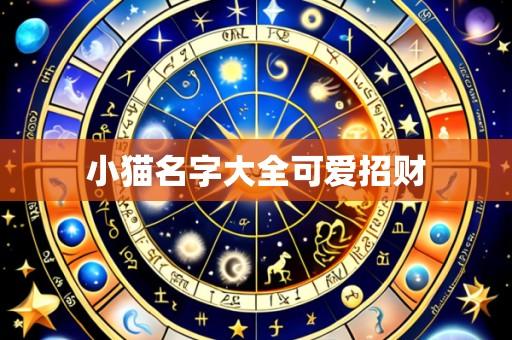 小猫名字大全可爱招财