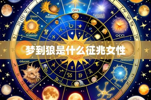 梦到狼是什么征兆女性