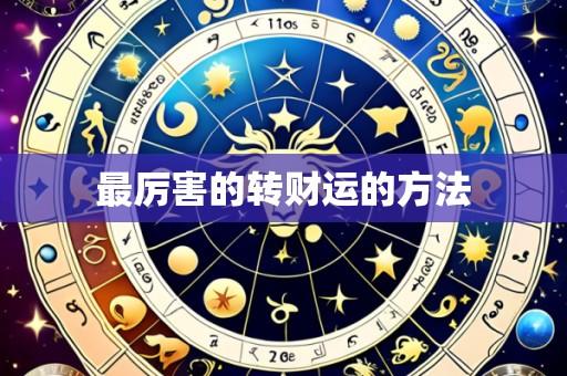 最厉害的转财运的方法