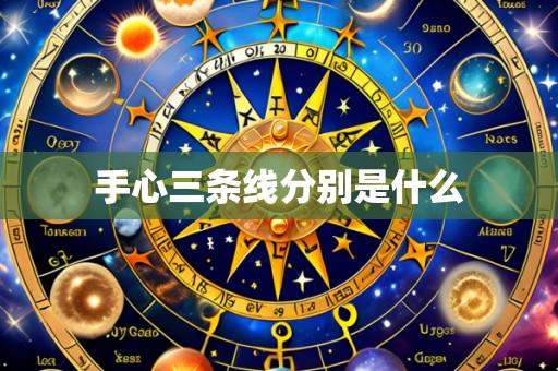 手心三条线分别是什么